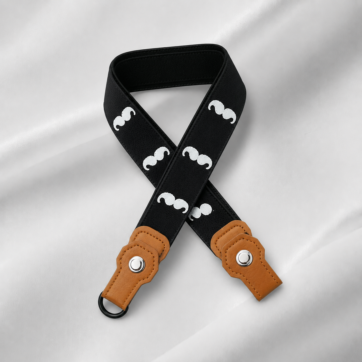 Mustache Print Kids Adjustable Belt