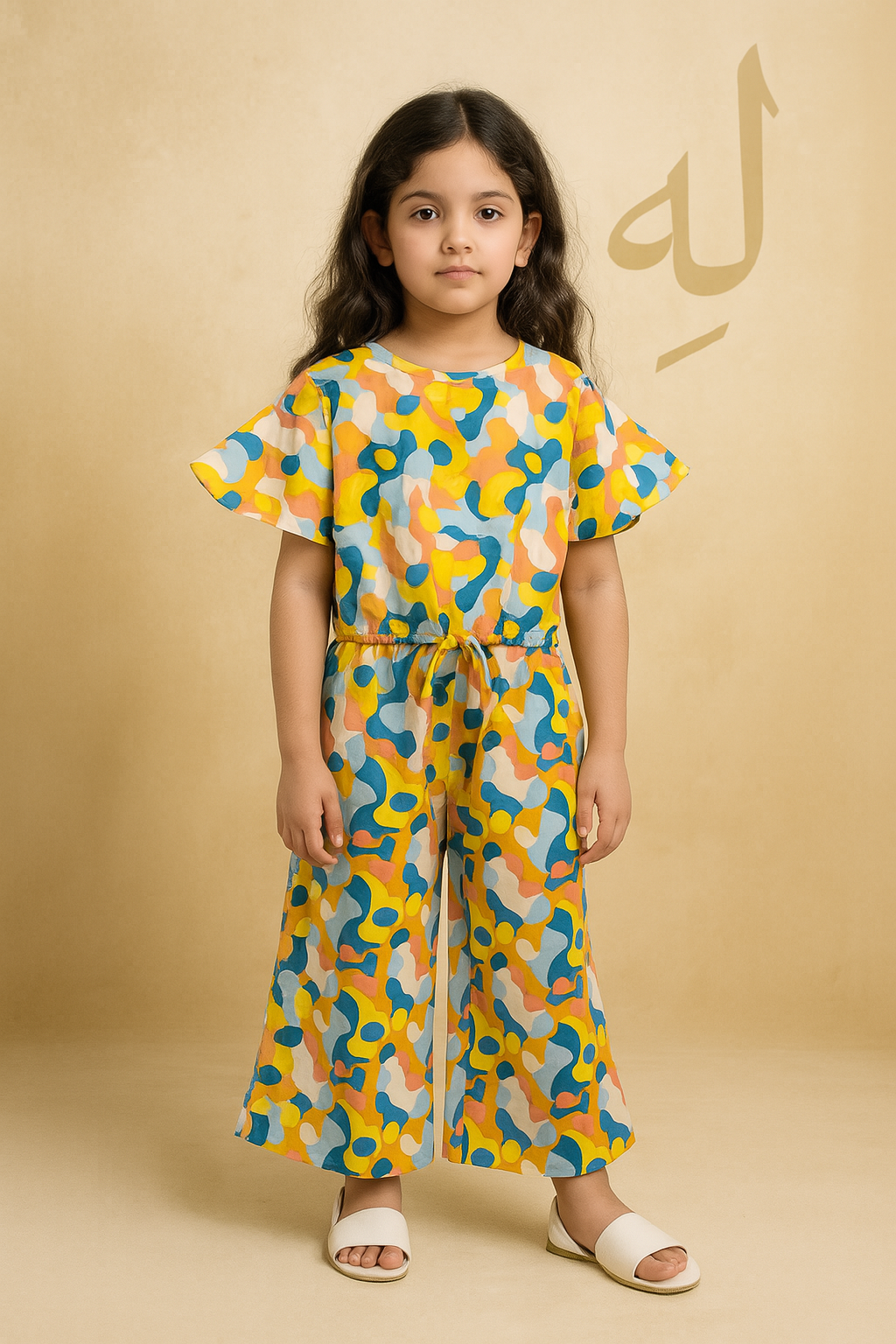 Vibrant Abstract Camo Pattern Skate Fish Girls 402