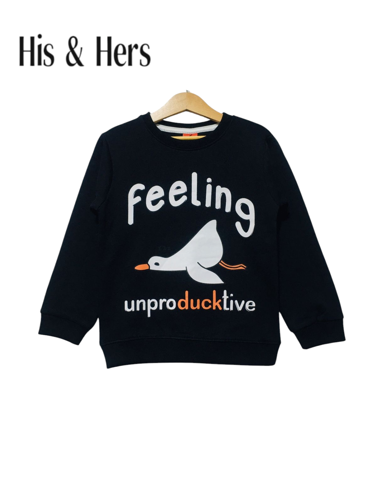 Feeling Producktive Black Sweatshirt Boys 273