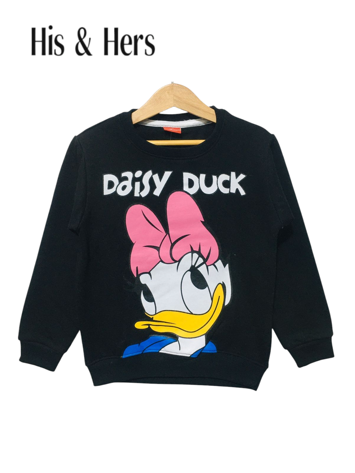 Daisy Duck Black Sweatshirt Girls 387