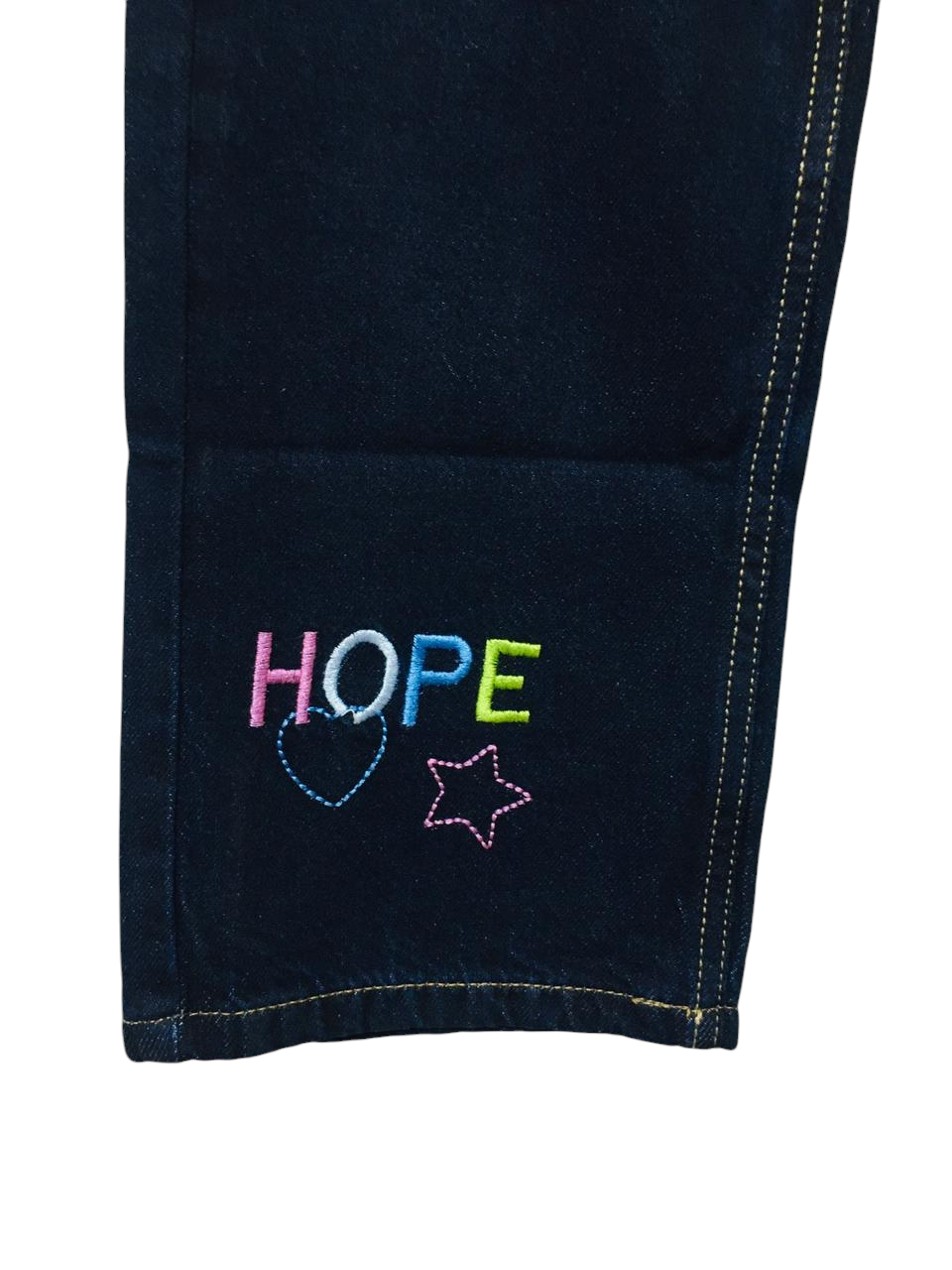 HOPE Embroidered Dark Blue Flapper Jeans Girls 118