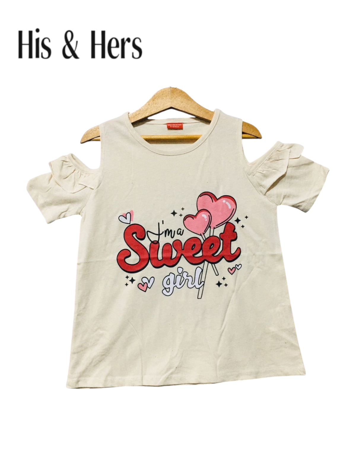 Sweet Girl Kid's White T-Shirt Girls 107