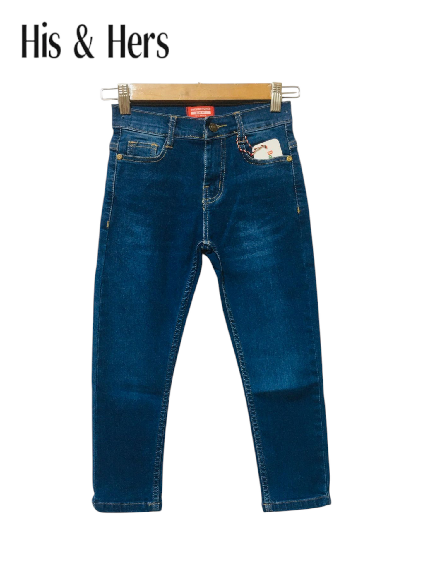 Light Blue Plain Jeans Boys (009)