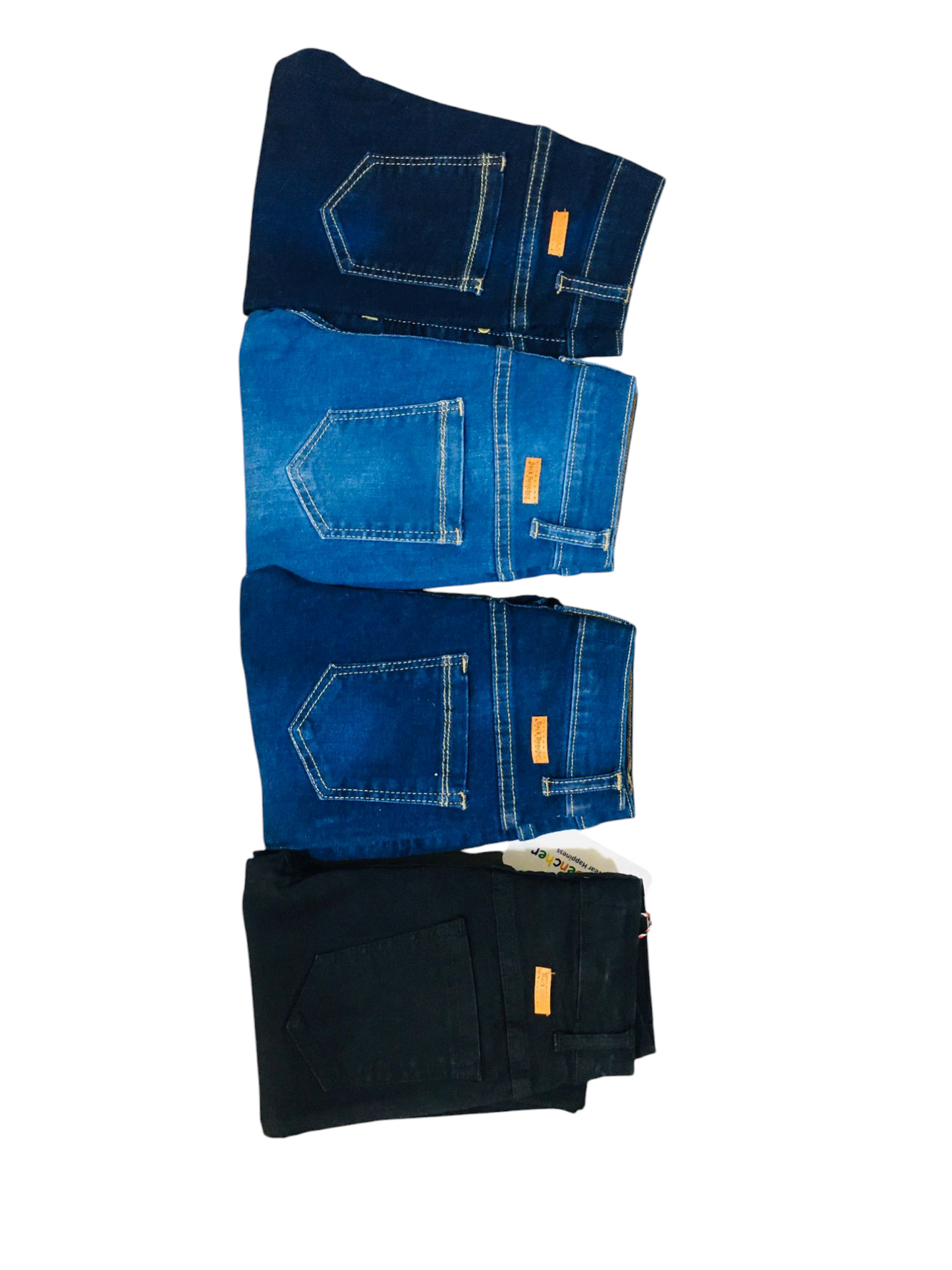 Mid Blue Plain Jeans Boys (009)
