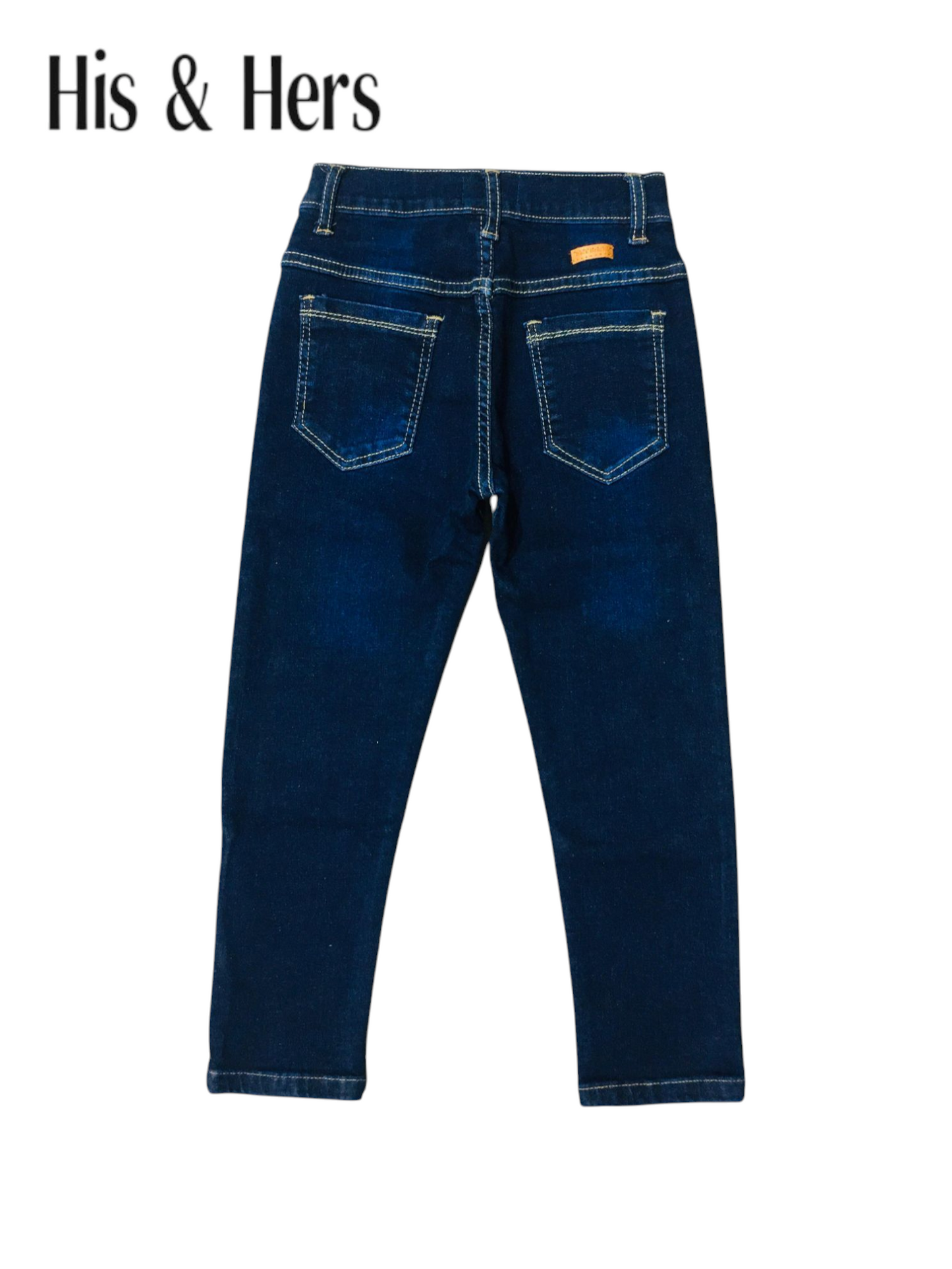 Mid Blue Plain Jeans Boys (009)
