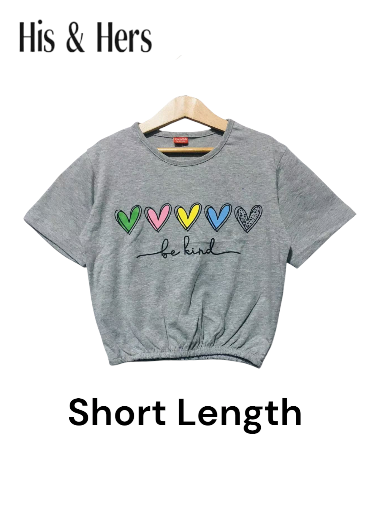 Be Kind Gray T-Shirt Girls 243
