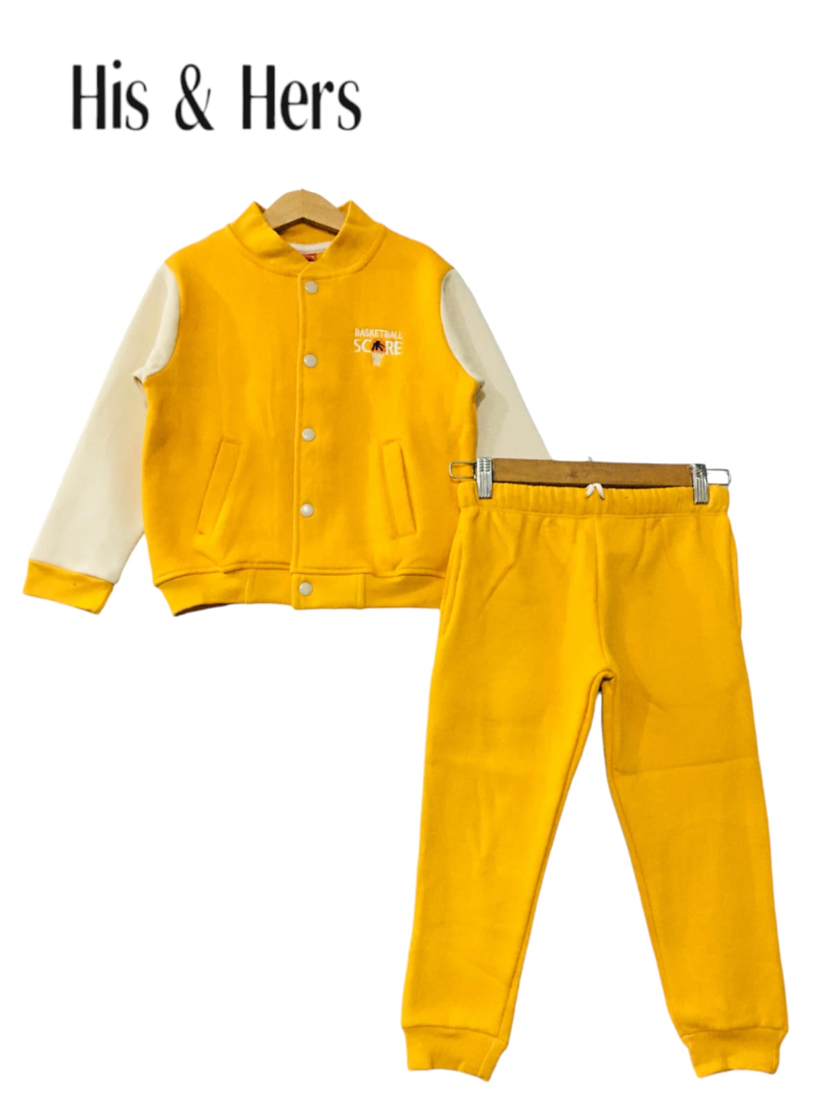 Basketball Score Tracksuit Jacket Mustard Boys 288