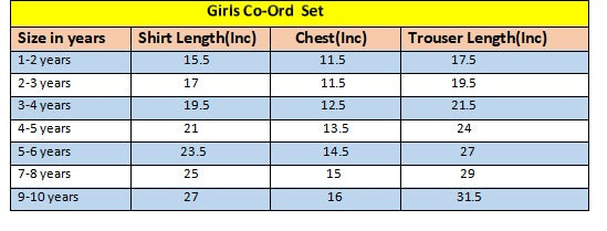 Blue Flower Fun Girls Co-Ord Set 508