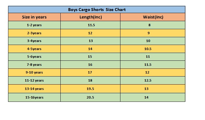 6 Pocket Cargo Soft Cotton Boys Shorts -Army Color 438