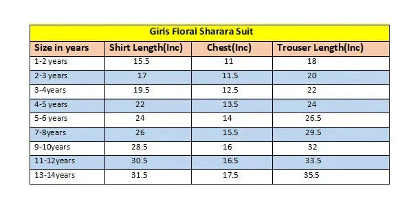 Red Petal Half Sleeves Girls Cotton Garara Suit 421