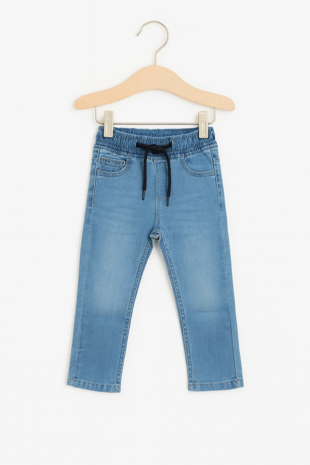 Elastic Waist Light Blue Jeans Boys 119