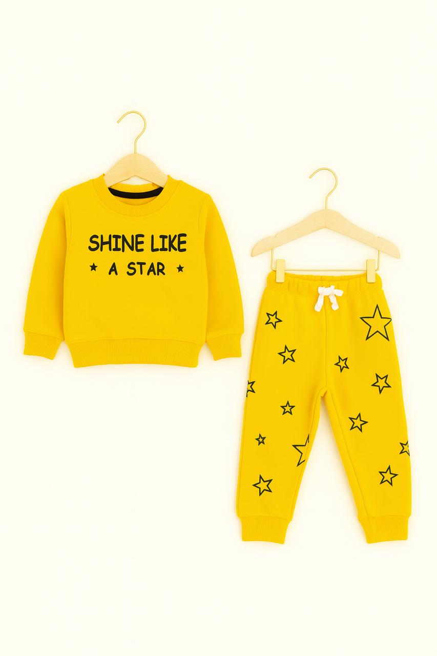 Sunshine Yellow Kids Tracksuit β Shine Like a Star 229