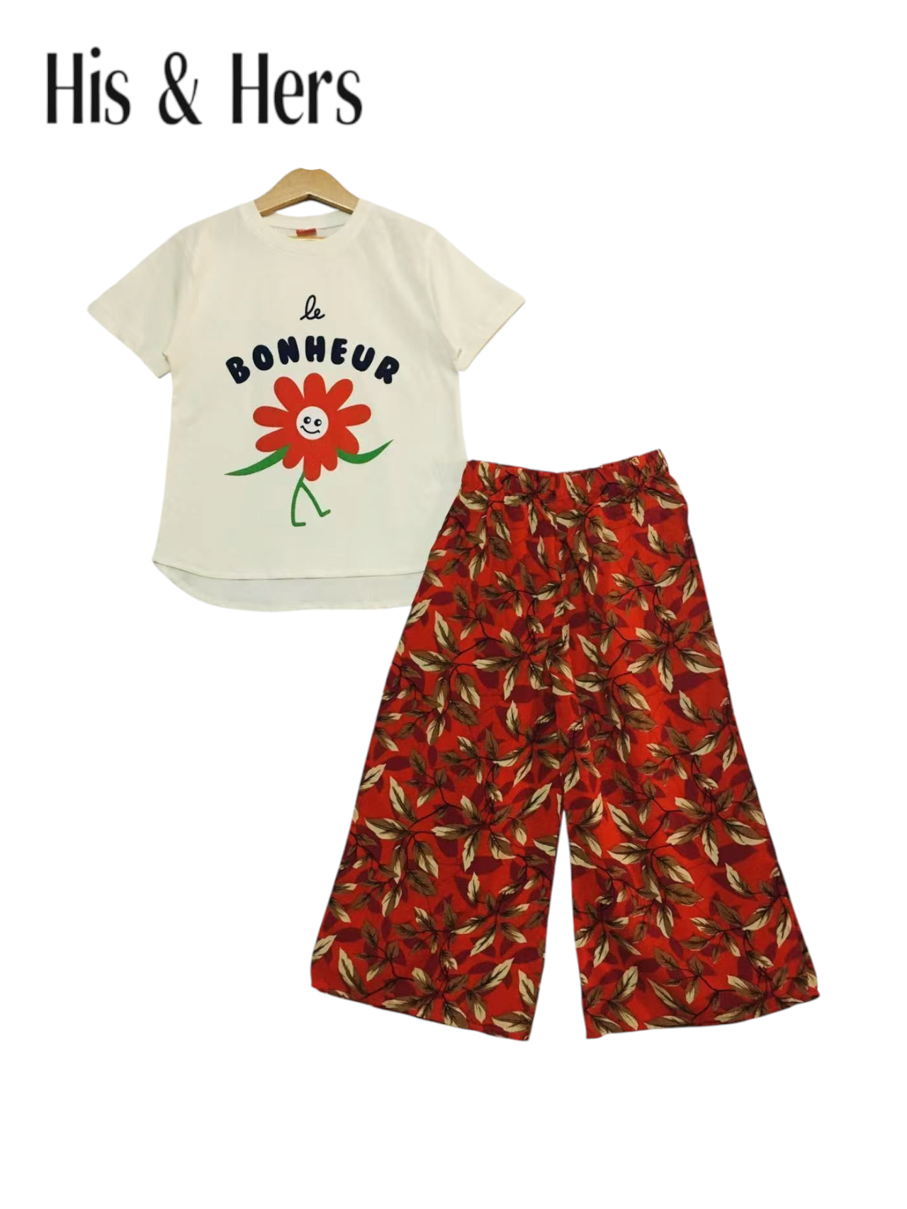 Bonheur White T-Shirt & Flapper 243