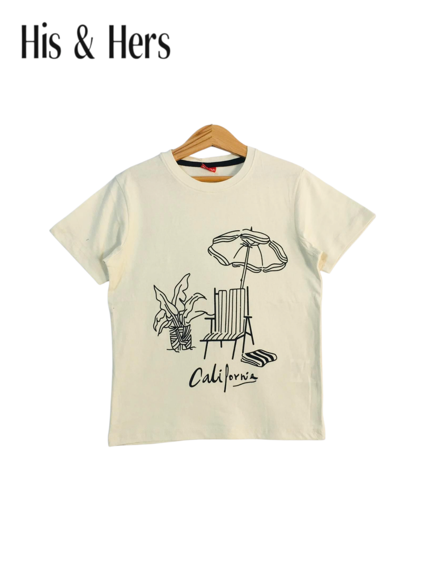 Umbrella Print White T-Shirt Boys 455