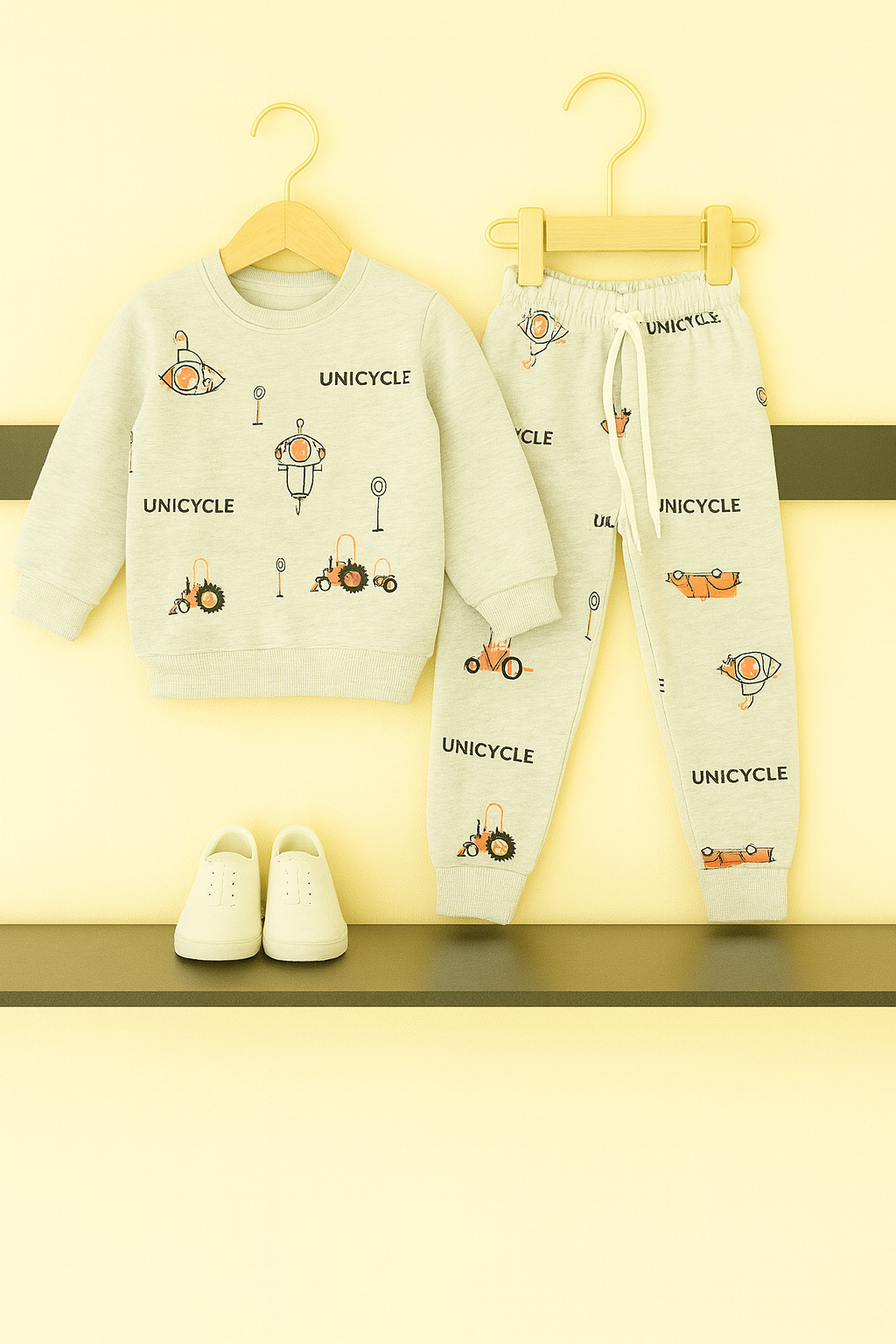 Unicycle Allover Print Boys Winter Tracksuit