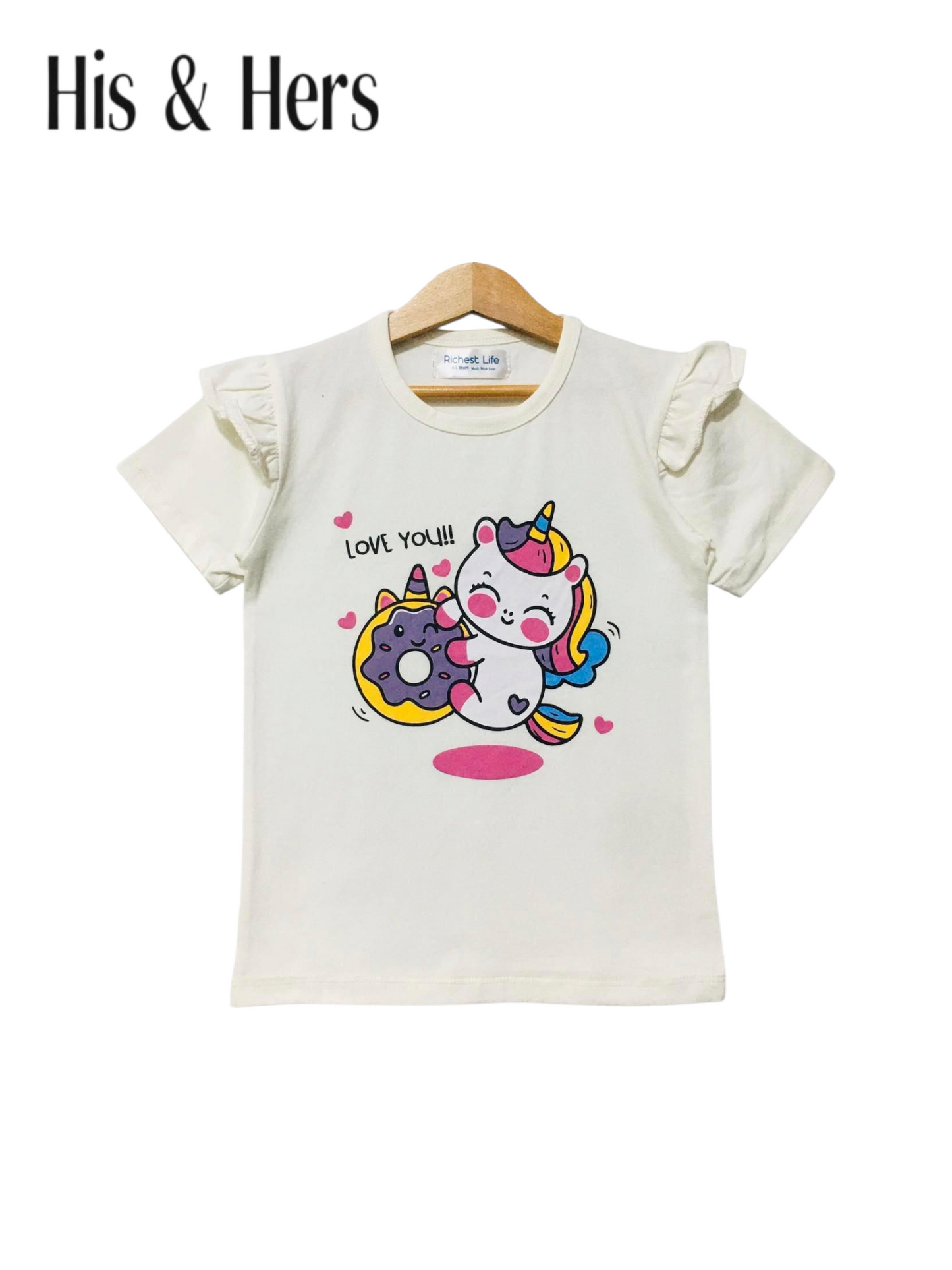 Dinocorn White T-Shirt Girls 420