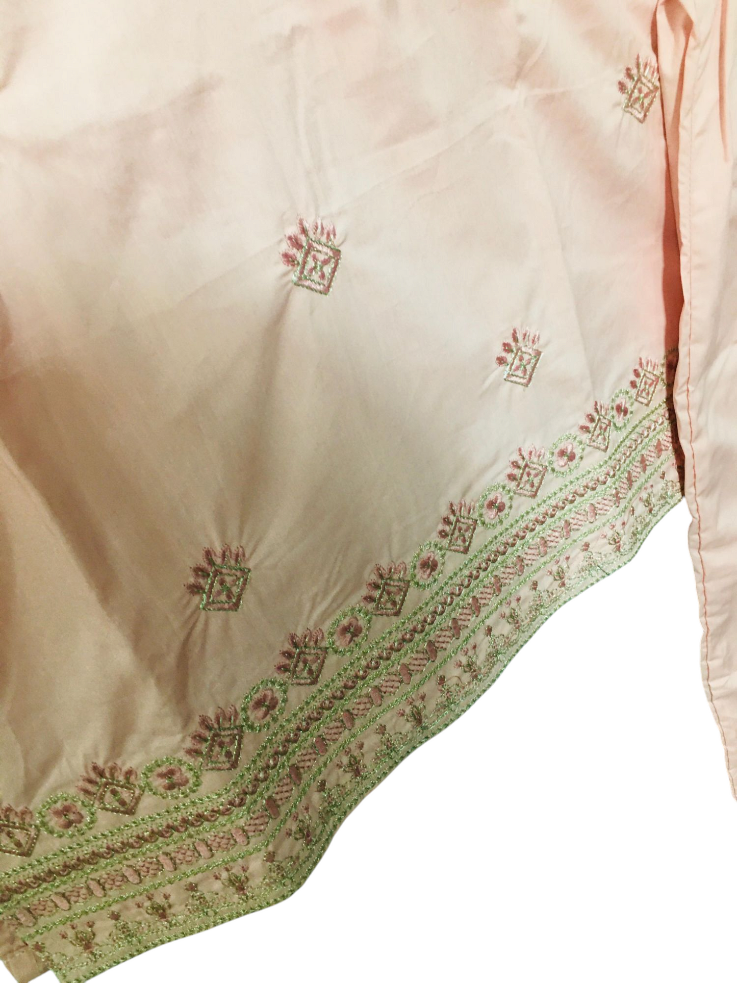 Embroidered Light Pink 2PCS Suit 102