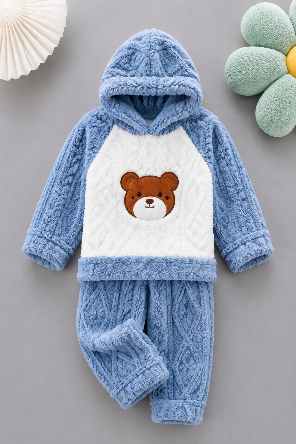 Blue Bear Coral Fleece Winter Night Suit 132