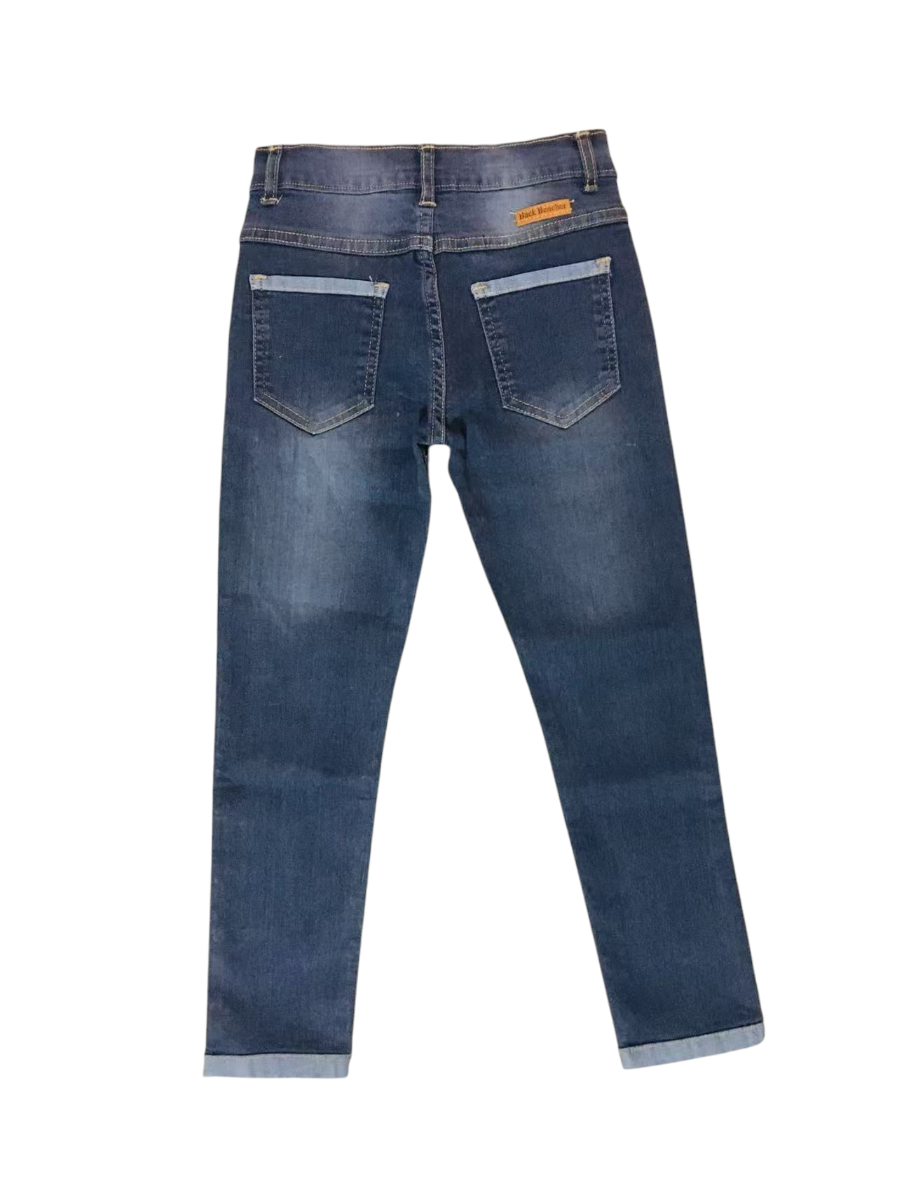 His&Hers Blue& Black Plain Jeans Boys 290