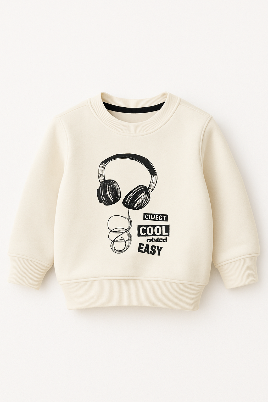 "Kids Off-White Headphone Print Sweatshirt – Cool & Easy Style" 271