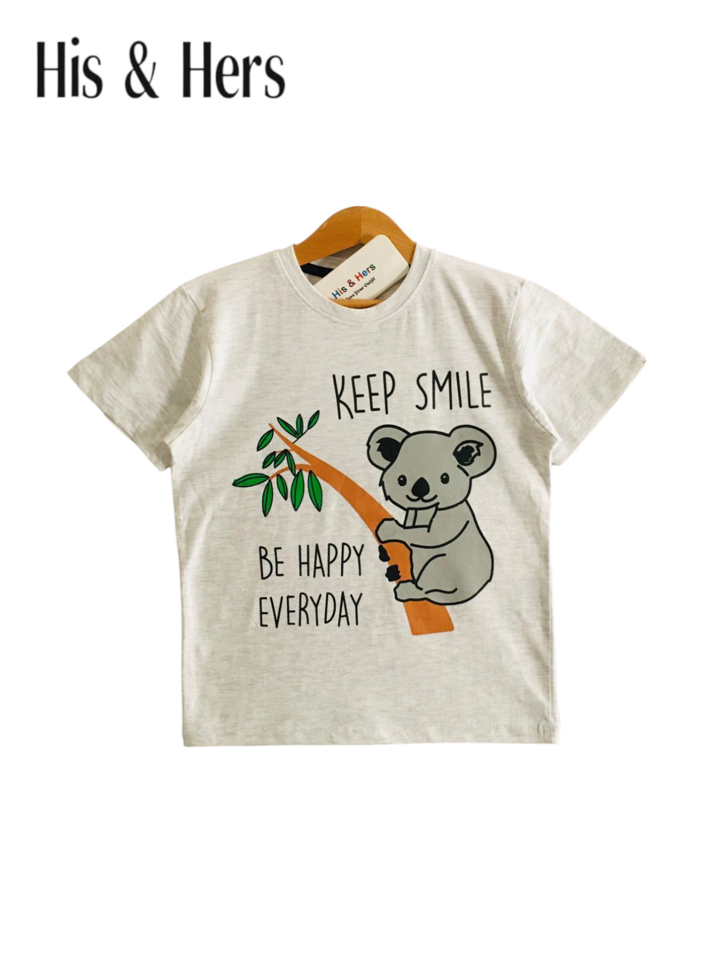 Keep Smile Oatmeal T-Shirt Boys 214