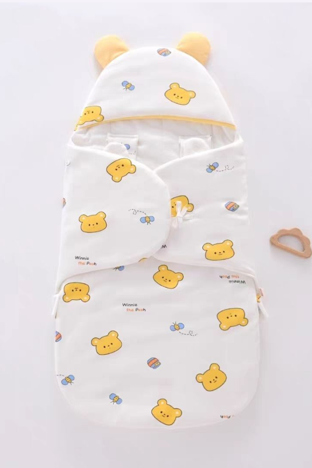 Winnie the Pooh Baby Swaddle Blanket – Soft Cotton Newborn Sleeping Wrap