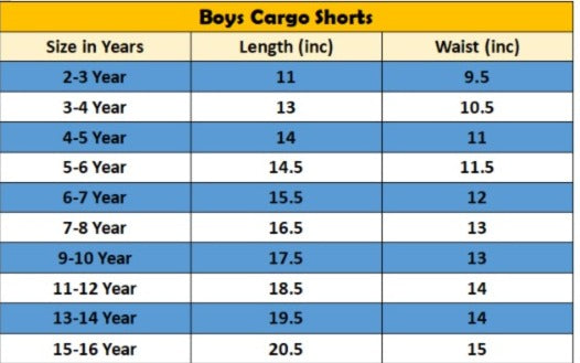 6 Pocket Cargo Boys Shorts -Light Brown Color 270
