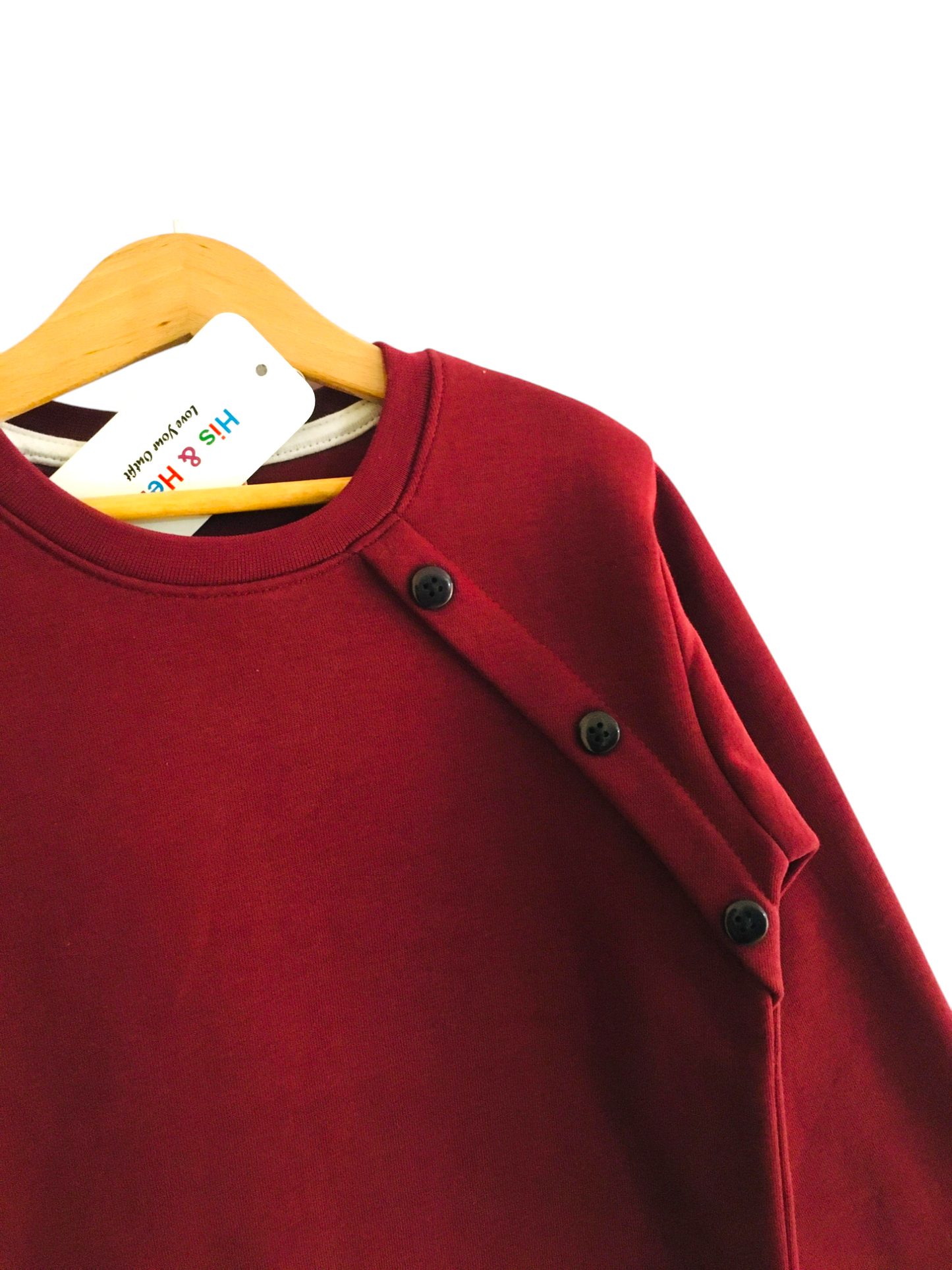Side Panel Mahroon Sweatshirt Girls