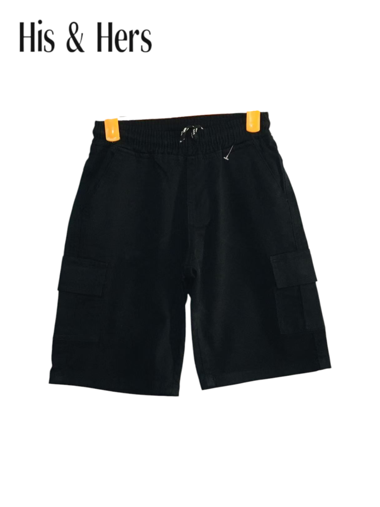 6 Pocket Cargo Shorts Boys -Black Color