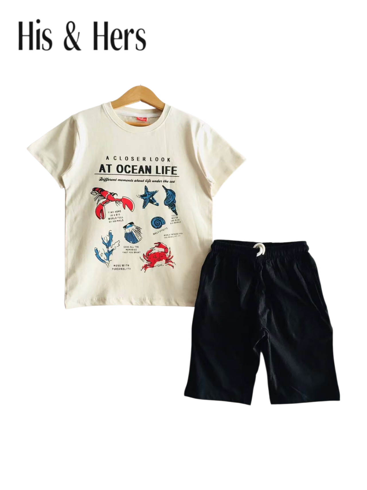 Ocean Life White Nicker Suit Boys 450