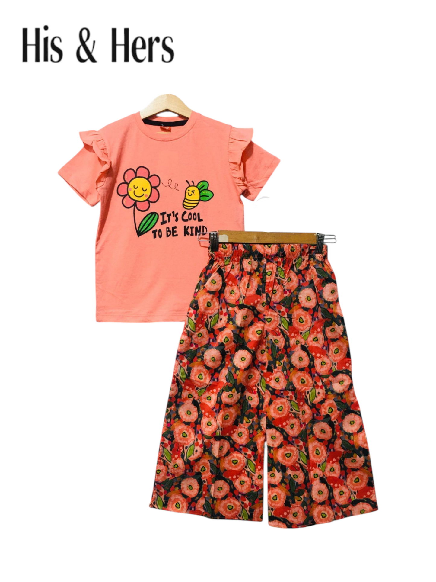 Flower  Carrot T-Shirt &Cotton Flapper 201