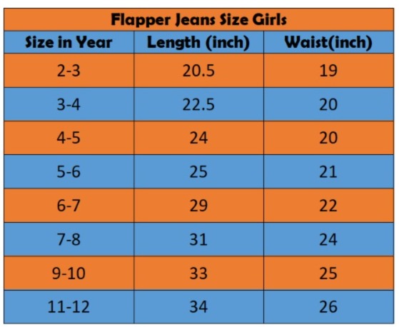 Love Embroidered Light Blue Denim Flapper Pants Girls 270