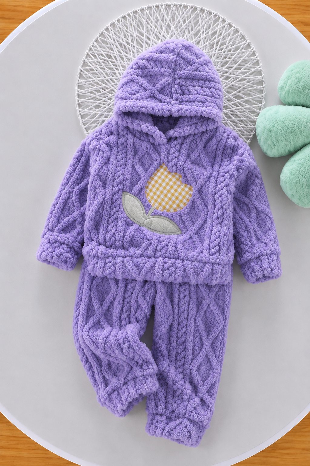 Purple Tulip Coral Fleece Winter Night Suit 139