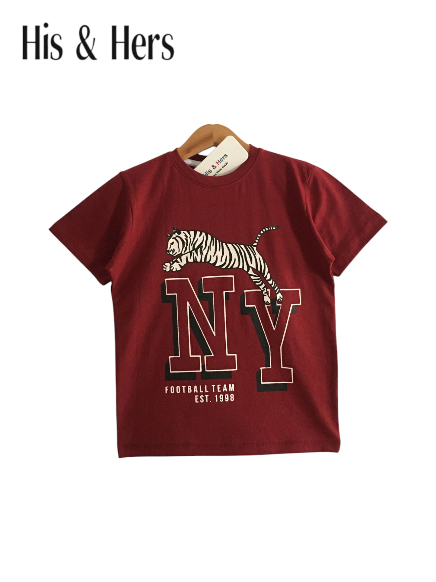 NY Mahroon T-Shirt Boys 215