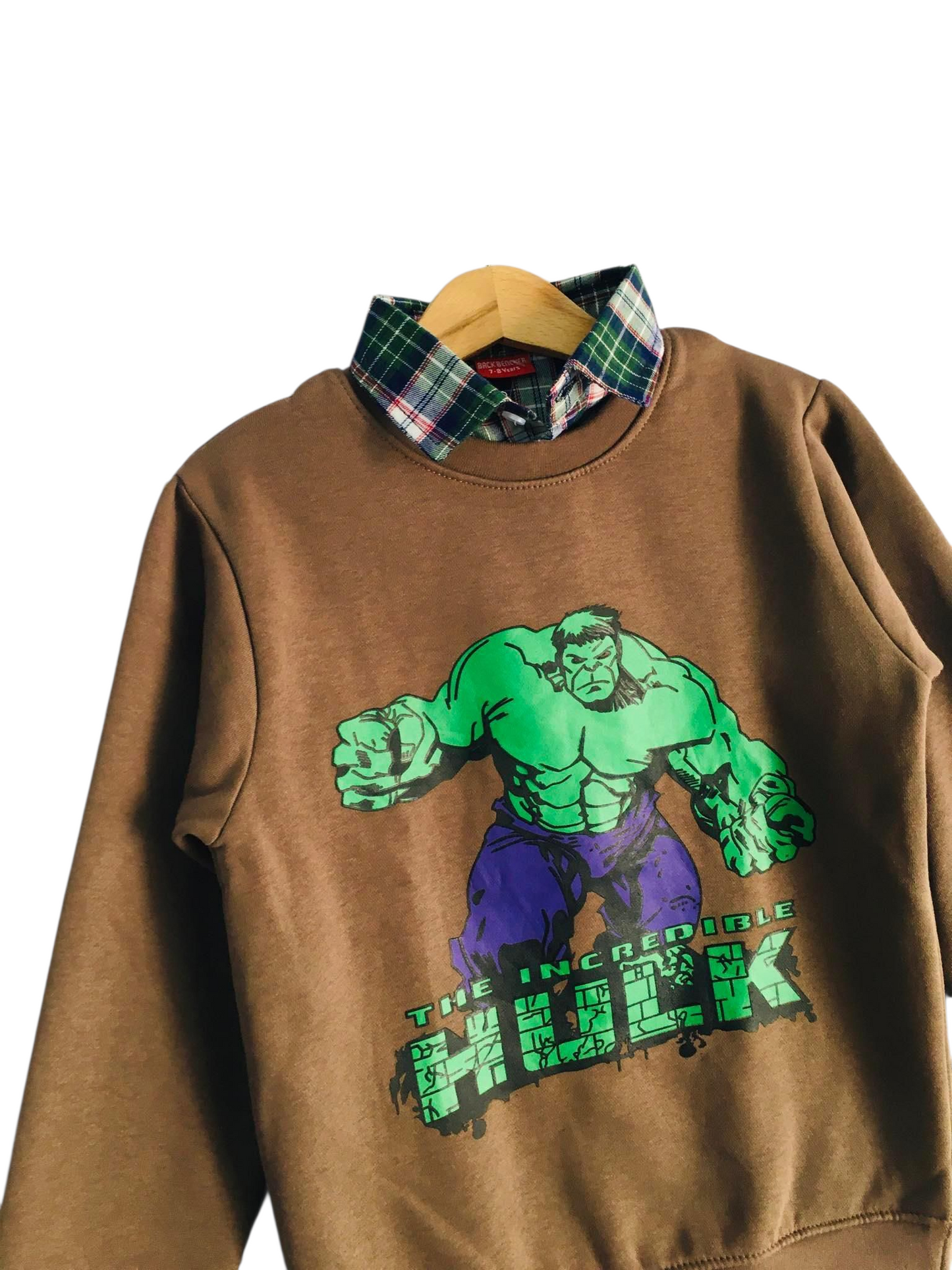 Hulk Chocolate Brown Double Sweat Shirt 416