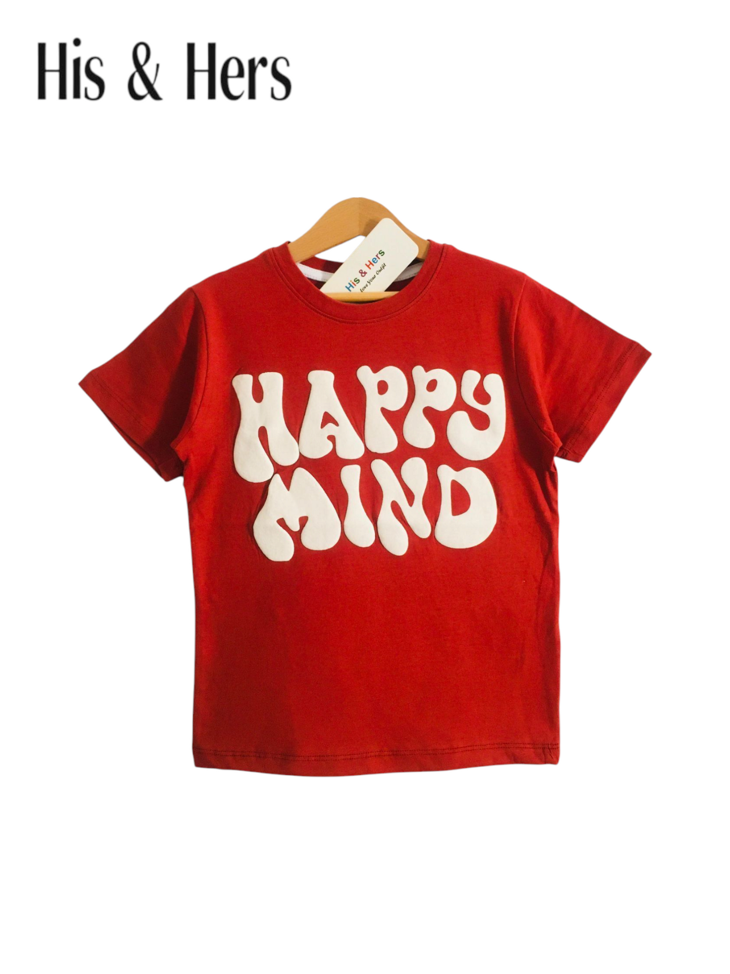Happy Mind Red T-Shirt Boys 214