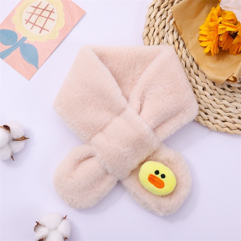 Cute Duck Plush Scarf for Kids 🐥