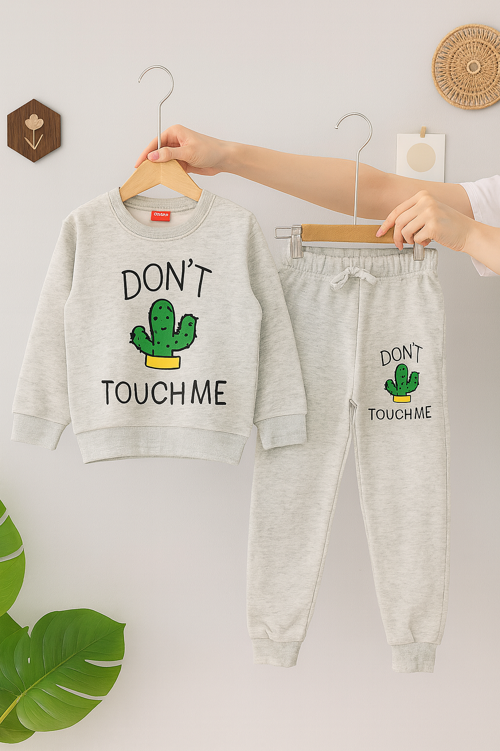 Don't Touch Me Oatmeal Tracksuit Unisex 306