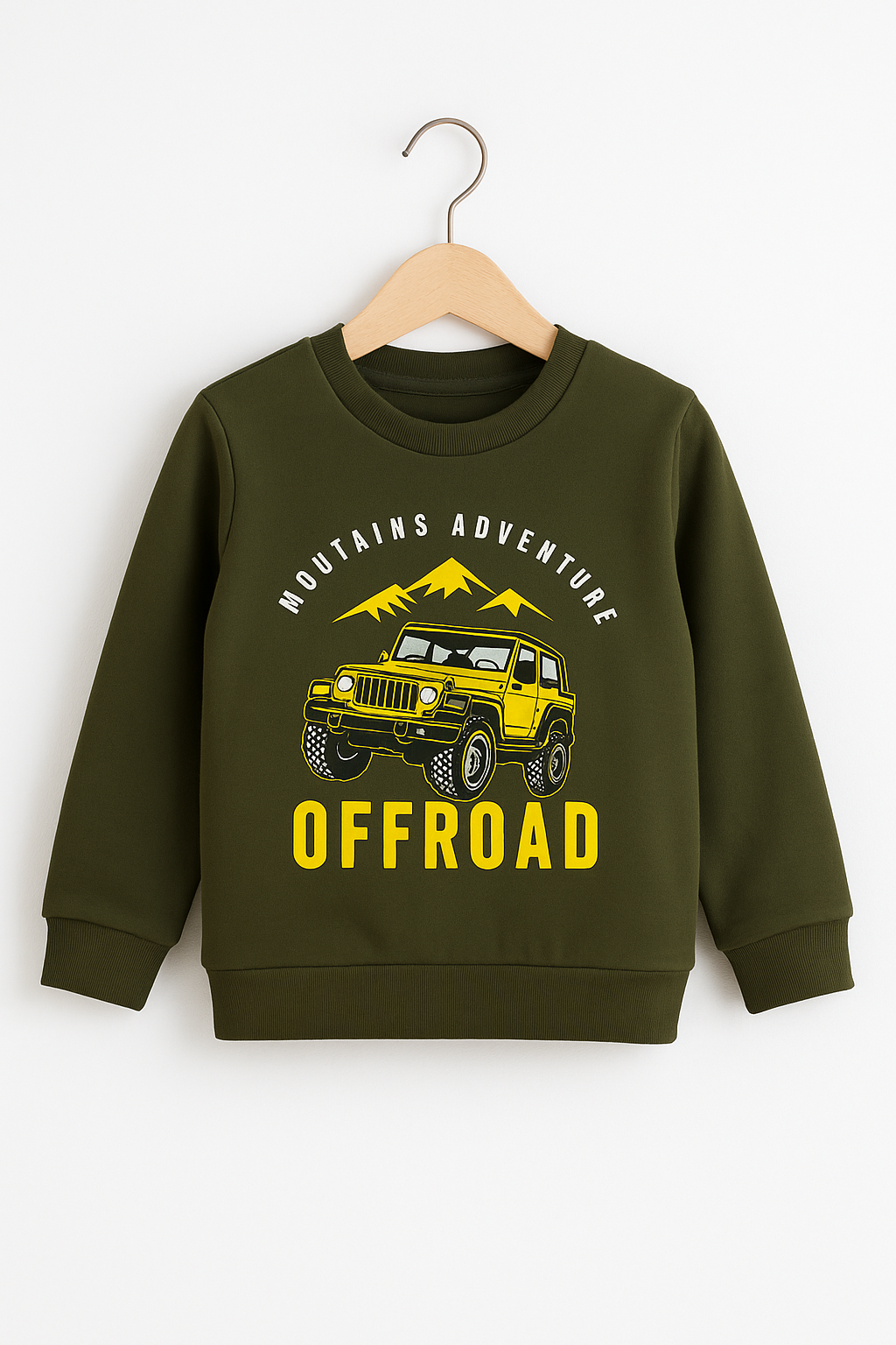 OFFROAD Olive Green Sweatshirt Boys 428