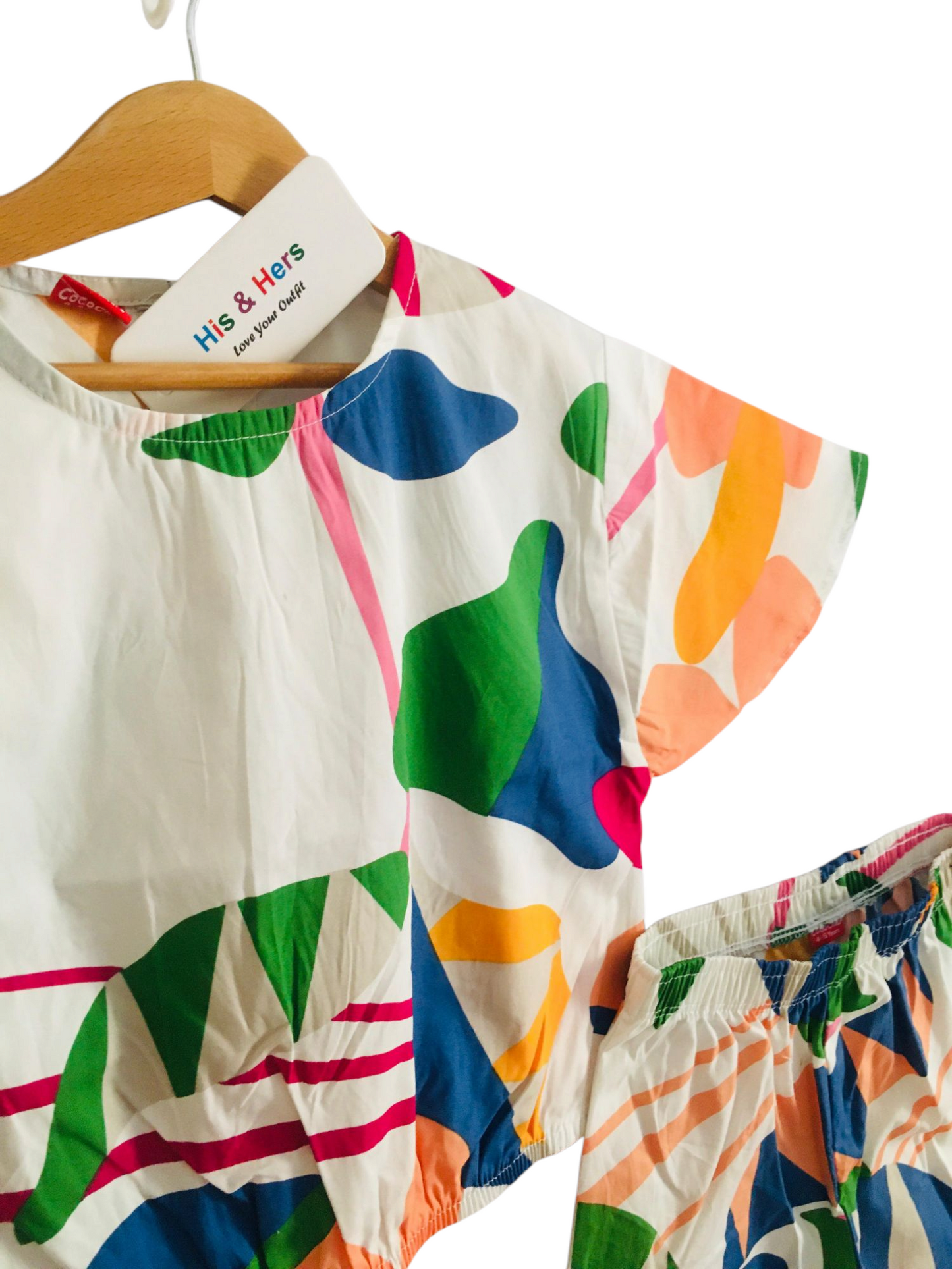 Colorful Abstract Pattern All Over Print Skate Fish Girls 227