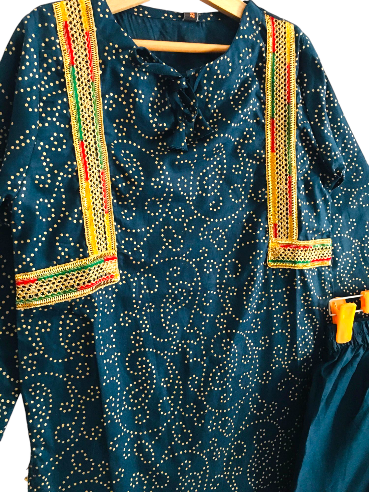 3 PCS Net Dubatta Navy Girls Suit 243