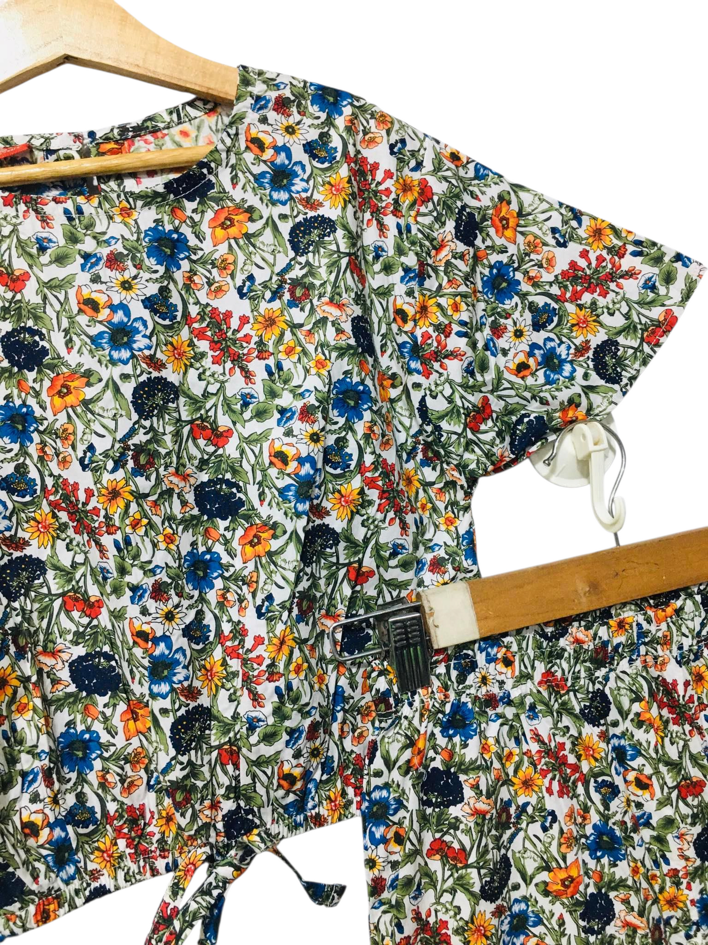 Veetzie Floral Print Cotton Girls Co-Ord Set 513