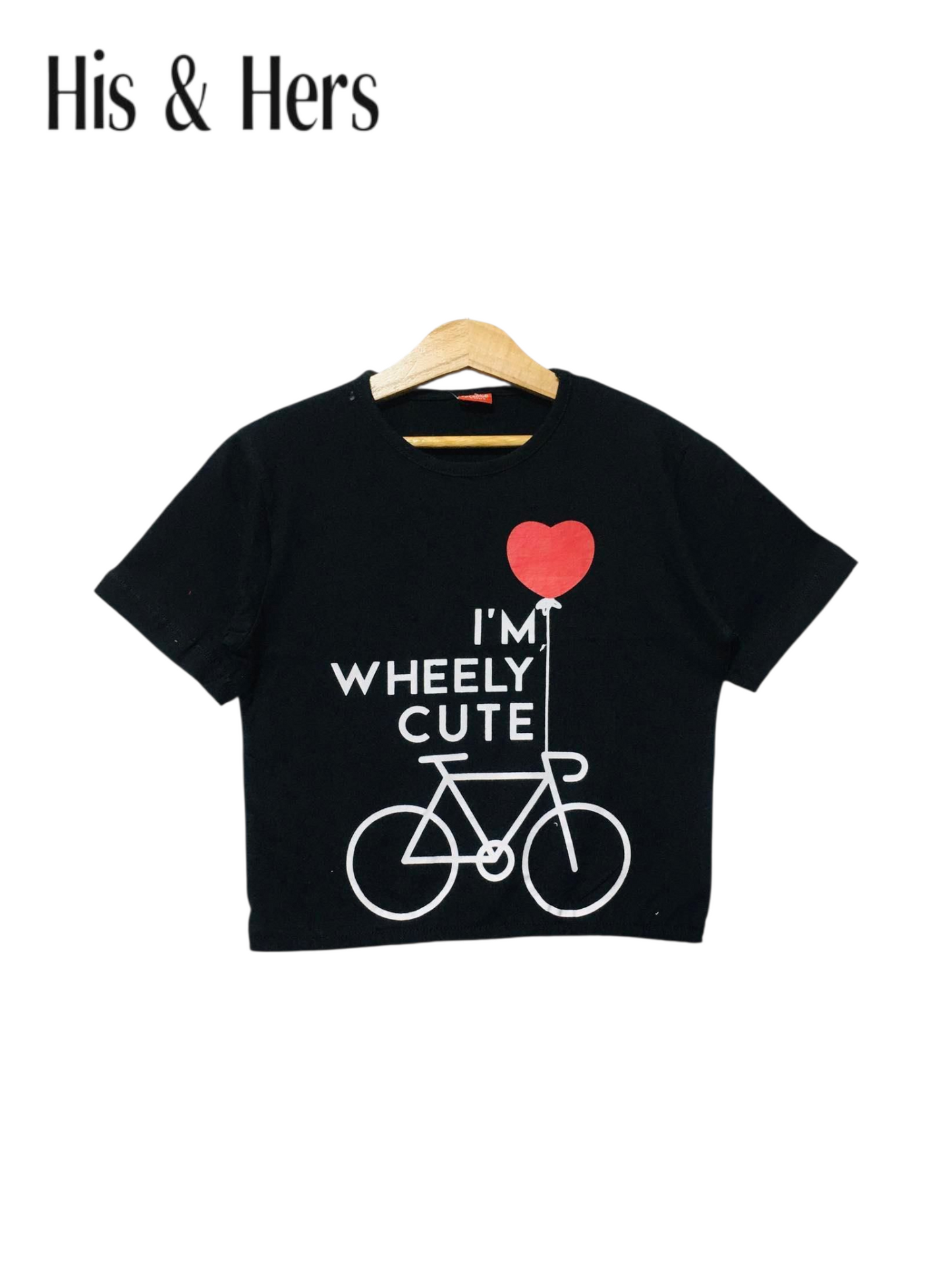 I'm Wheely Cute Black T-Shirt Girls 221