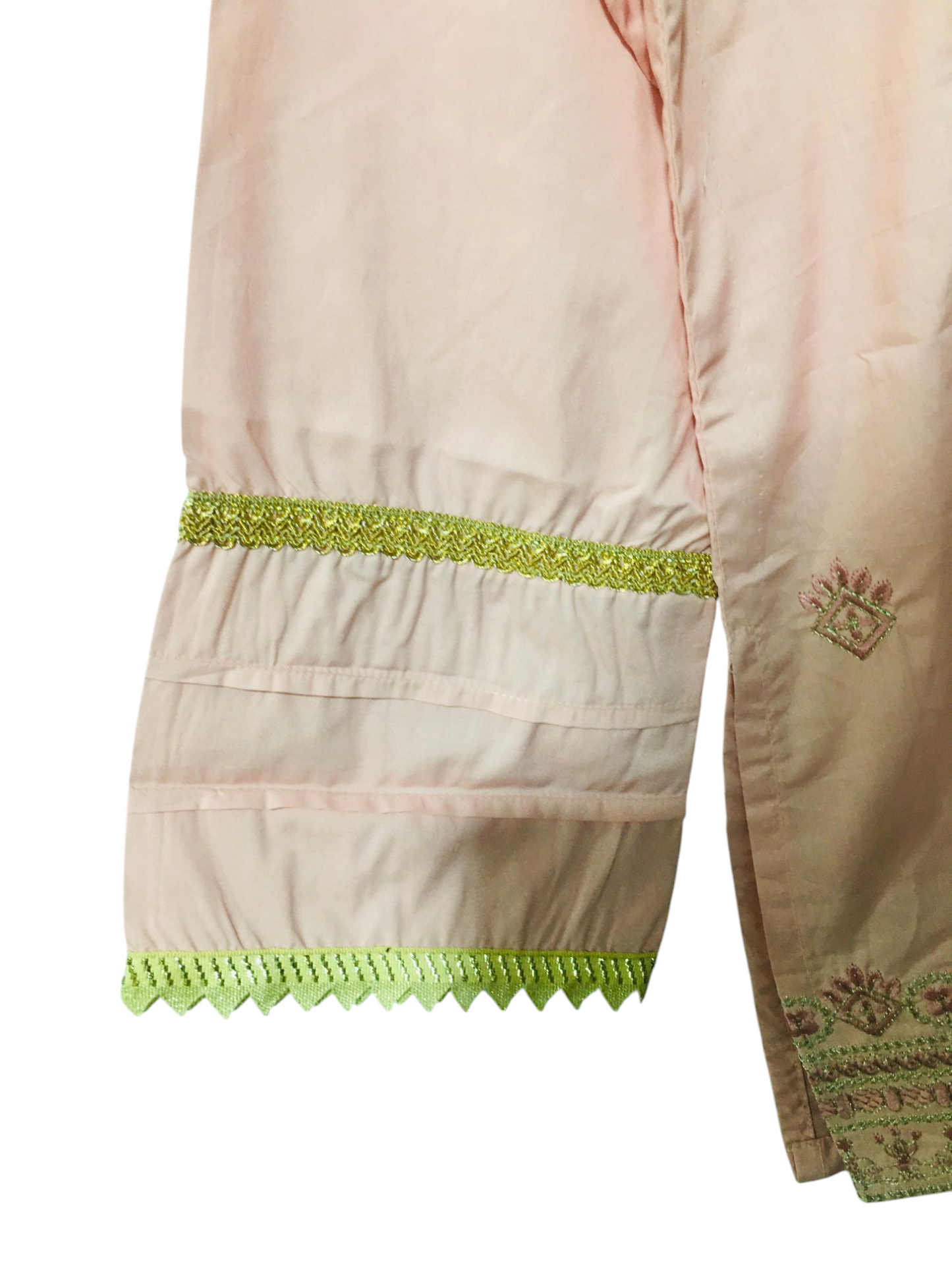 Embroidered Light Pink 2PCS Suit 102