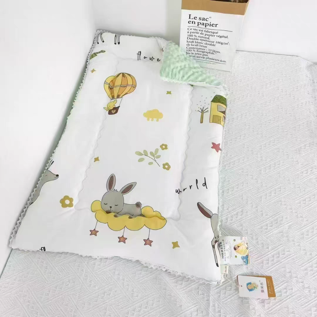 Cute Bunny Baby Sleeping Mat + Baby Pillow