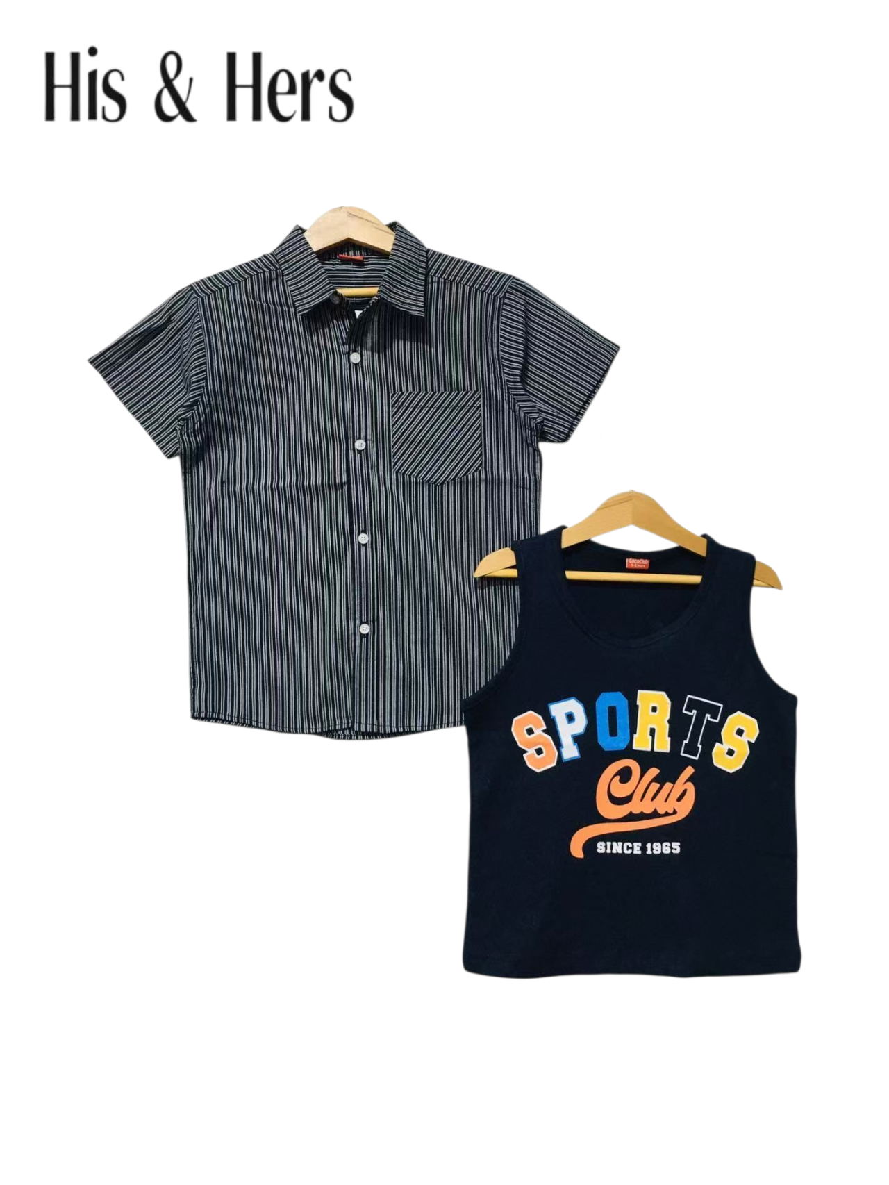Black Inner Black Stripped Double Casual Shirt Boys 211