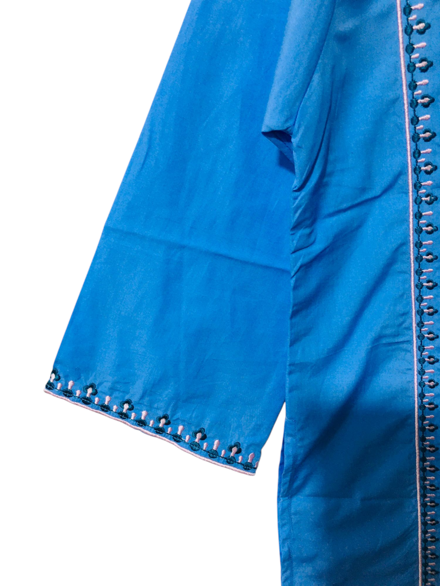 Stars Embroidered Blue 2PCS Suit 231