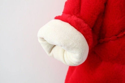 Bunny Bow  Plush Coat - Red 910