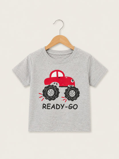 [Ready Go] Printed Grey Boys T-Shirt