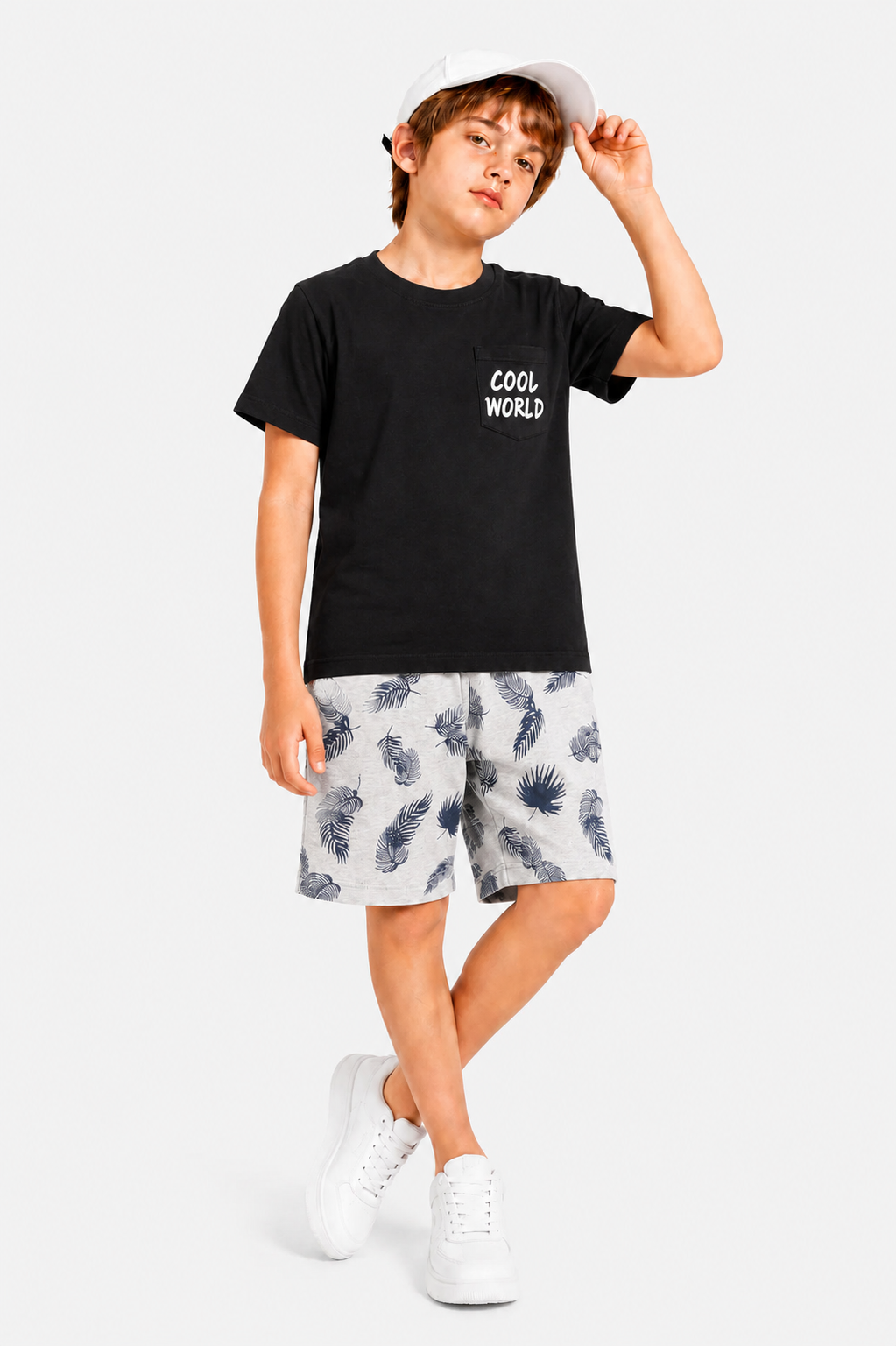 Cool World Black Pocket T-Shirt Nicker Suit 252